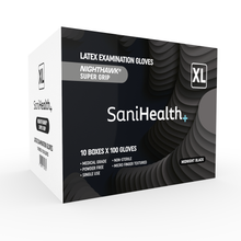 Load image into Gallery viewer, CARTON - LATEX BLACK SaniHealth NIGHTHAWK
