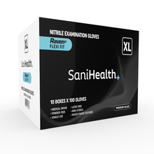 Load image into Gallery viewer, Carton - NITRILE BLACK SaniHealth RAVEN
